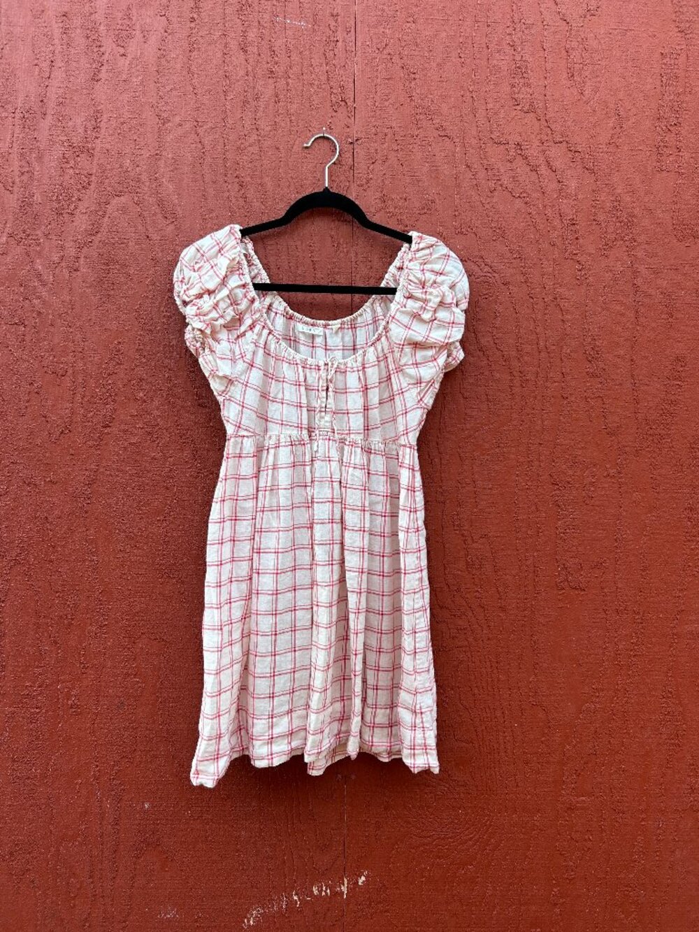 Doen Sarria dress -- Red atticus plaid / S